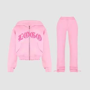 Tute da ginnastica personalizzate da <span class=keywords><strong>donna</strong></span> in cotone 100% francese Terry Vintage acido lavaggio con cappuccio <span class=keywords><strong>e</strong></span> felpa con cappuccio da <span class=keywords><strong>donna</strong></span> - Product Image 2