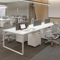 Bureau de travail avec hutch, vente en gros directe usine, pour immeuble de bureaux commercial