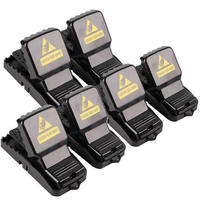 Pas cher Prix Rat No-kill Killer Devices Box Réutilisable 6 PACK Souris Souricière Appât Snap Spring Rongeur Catcher ABS Plastique Piège À Souris