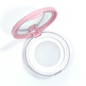 Loose powder box with flip lid and <b>mirror</b>, <b>small</b> portable loose powder dispenser, pearlescent powder, high-end mini ultra-thin - Product Image 5