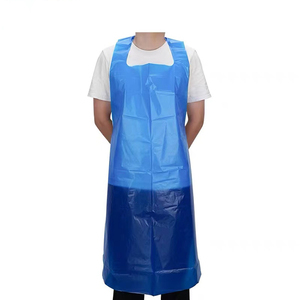 Delantal de PE de plástico desechable de alta calidad, tamaño grande para adultos, delantal impermeable, delantales de servicio OEM para cocina doméstica - Product Image 1