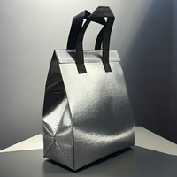 Sac isotherme réutilisable en non-tissé avec couleur et logo personnalisés pour aliments, lait, gâteaux, pain, chocolat
