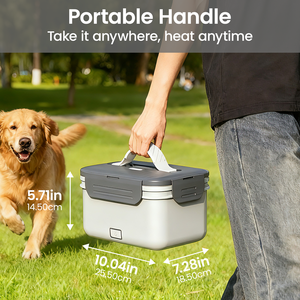 <span class=keywords><strong>Lunch</strong></span> <span class=keywords><strong>Box</strong></span> Électrique Portable 100W Chauffage Rapide Boîte Alimentaire Isotherme pour Voiture Camion Maison Bureau École Voyage - Product Image 4