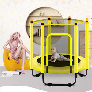 Lit de saut 1.2 mètres pliant petit trampoline Protection intérieure filet de sécurité enfants Trampoline rebondisseur pour enfants - Product Image 6