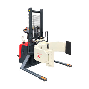 WELIFTRICH 500kg 700kg 1000kg Electric Stacker with Paper Roll <strong>Clamp</strong> Stacker Electric Drum Rotator Electric Lifter <strong>Truck</strong> - Product Image 1