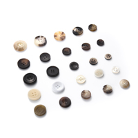 Vente directe usine – Boutons de chemise ronds en résine écologique à 4 trous, couleur personnalisée, perle blanche, pour vêtements