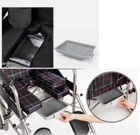Fauteuil roulant médical pliable léger à cadre rigide, fauteuil roulant manuel auto-équilibrant pour adultes handicapés