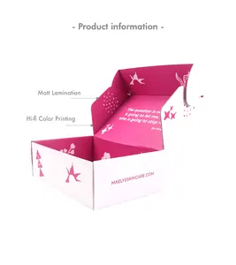 Fabriek Prijs Aangepaste Logo Luxe Gedrukt Eco Verpakking Gegolfd Papier Kartonnen Kraft Karton Mailer Verzending Boxx