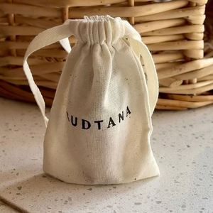 Custom Printed Natural 100% Organic Muslin Cloth <b>Drawstring</b> Bag Small Bulk Cotton Muslin Bag <b>Pouch</b> With Logo - Product Image 1