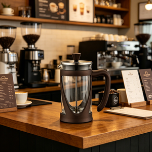 Cafetière à piston <span class=keywords><strong>petite</strong></span> taille, idéale pour le café du matin, saveur maximale, avec filtration supérieure - Product Image 5