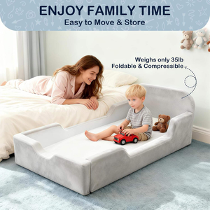 2026 Hot Selling Multi-Functional High Density <b>Sponge</b> for Toddlers Child <b>Bed</b> for Growing Boneless Kids <b>Bed</b> - Product Image 4