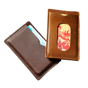WRIZA Minimalist Slim Real Leather Business Card Holder Professional Compact <b>Wallet</b> Stylish Durable Design <b>for</b> <b>Men</b> and Women - Product Image 1