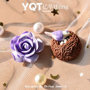 Adornos de Resina con Forma de Pájaros Coloridos con Nido, Miniaturas para Jardín de Hadas, Pequeñas Estatuas Decorativas para Manualidades y Decoración de Teléfonos - Product Image 2