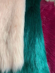 Largeur 180 cm Fourrure Longue 50 mm Faux renard Tissu Fourrure Peluche Tissu pour Défilé de Mode Manteau Veste - Product Image 4