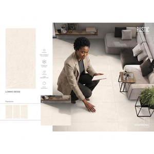 Azulejos de Porcelana Pulida Gris Lomino de 24x48 Pulgadas con Aspecto de Mármol Carrara para Interiores Elegantes de Pisos y Paredes - Product Image 3