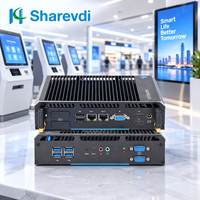 Mini PC industriel I3 I5 I7 5005U 5250U 5500U 6U 2xLAN 4xCOM GPIO Triple affichage pour terminal en libre-service/automatisation industrielle