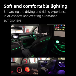 Iluminación ambiental para coche, turbina Led, ventilación de aire, luz ambiental Interior para Mercedes C W205 GLC X253 2015-2022 - Product Image 3