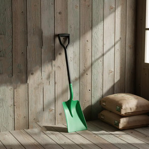 אתים מרובע מפלסטיק ירוק ללא ניצוצות, קל משקל, עם ידית פיברגלס, למכירה בסיטונאות - Product Image 1