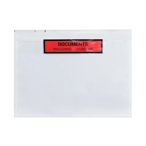 Großhandel Kunststoff Versand beutel Transparente selbst klebende Kunststoff beiliegende Pack liste Umschlag - Product Image 1