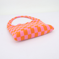 Logo personnalisé motif tricoté sac à bandoulière petit sac fourre-tout pour les femmes décontracté plage sac à main été livre sac pour Shopping voyage bibliothèque