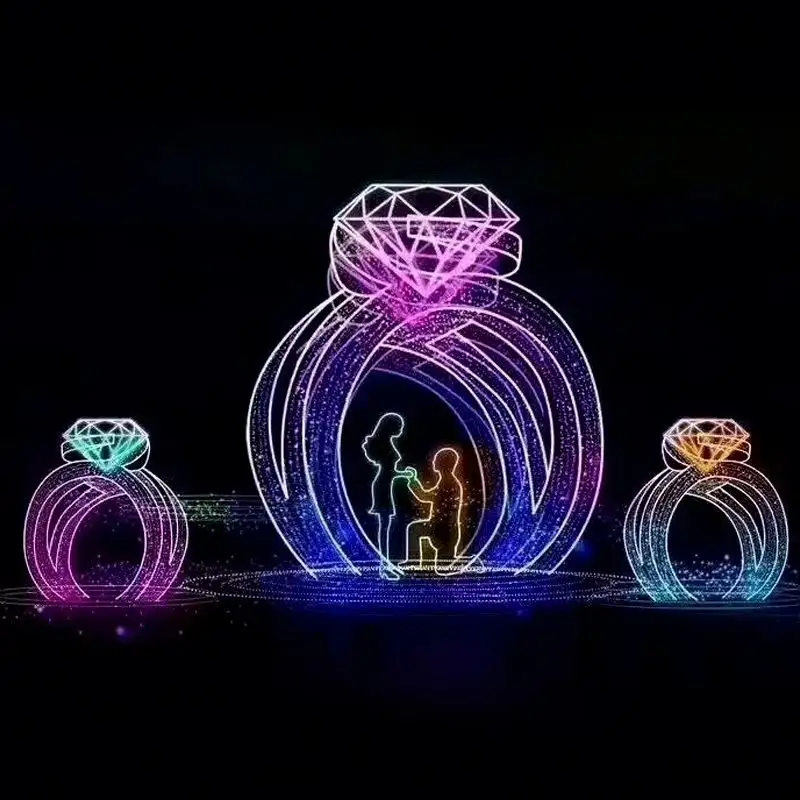 Decoración de Navidad 3d, iluminación led creativa con forma de esfera, luces decorativas, bola iluminada para exteriores, 2022