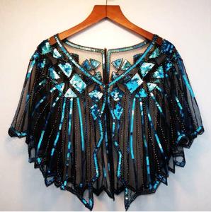 Chal de los Años 20 para Mujer, Estilo Flapper, con Cuentas, para Eventos Nocturnos - Product Image 3