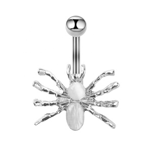 Mode acier chirurgical femmes Piercing bijoux espiègle nombril anneaux araignée nombril ventre anneaux - Product Image 5