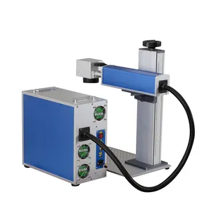 Hete Verkoop 10W 20W 30W 50W Fiber Laser Markering Lasergravure Machine Voor Metalen Materialen En Niet-Metalen Materialen