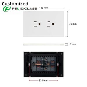 Panel de Vidrio Táctil Capacitivo OEM, Panel de Vidrio Antirrayaduras para Sistema de Control Inteligente, Interruptor Inteligente - Product Image 3