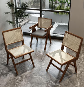 Silla de ratán de madera sólida, tavern, leche, té, cafetería, restaurante occidental, ocio, bar, mesa, combinación - Product Image 2