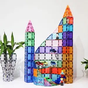 ילדים 108pcs חינוכיים 3D מגנטי צעצוע מגנטי אבני בניין צעצועי סט מגנטי אריחי