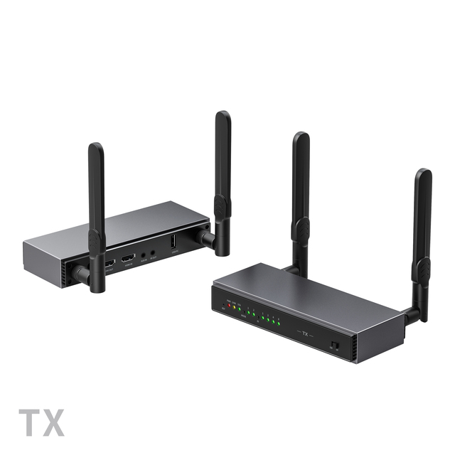 HDMI Wireless Extender 200m Many to One Video Screen Cast Projector with Type C, hdmi Wireless Transmitter and Receiver