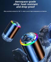 Diffuseur d'arômes de voiture de luxe 3 couleurs avec lumière étoilée, pulvérisateur automatique en alliage d'aluminium, machine à parfum, lumière ciel étoilé, alimentation USB pour voiture
