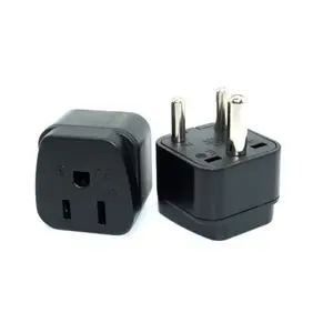 Adaptador de Enchufe de EE. UU. <span class=keywords><strong>a</strong></span> Sudáfrica Tipo B de 3 Clavijas para <span class=keywords><strong>Viajes</strong></span> <span class=keywords><strong>a</strong></span> Sri Lanka, <span class=keywords><strong>India</strong></span>, <span class=keywords><strong>Nepal</strong></span>, Bangladesh, Adaptador de Conversión Tipo D de 10 <span class=keywords><strong>A</strong></span> - Product Image 1