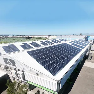 Kit atap sistem energi surya Pv dasi kotak seluruh rumah 5kw 10KW sistem Panel surya On-Grid