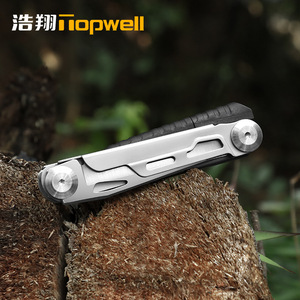 Couteau pliant portable Topwell Mini en acier inoxydable, lame de 8,5 cm, outil multifonctionnel EDC pour le camping en plein air - Product Image 2