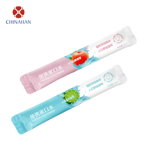 Collutorio Monodose Facile da Trasportare, Usa e Getta, Portatile, Gusto Frutta, Senza Alcool, Bustina da 10ml - Product Image 1