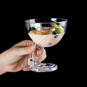 ऐक्रेलिक आइसक्रीम कप फल रस मिठाई केला नाव पीसी समुद्र तट विवाह पार्टी के लिए पुनः प्रयोज्य प्लास्टिक स्मूदी कप - Product Image 4