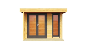 11 ㎡ Casa de madera Construcción rápida Casa pequeña de troncos de madera de alta calidad para oficina o almacenamiento - Product Image 4