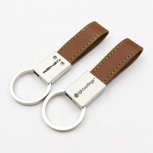 Personalized Engraving logo Sublimation Metal <b>Blank</b> Faux Leather Key Chain Holder <b>Ring</b> Custom Luxury Car Pu Leather Keychain - Product Image 1