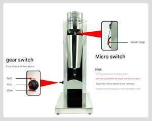 Mixeur Commercial Électrique en Acier Inoxydable Moderne à Tête Unique pour Milkshakes et Boissons aux Fruits – Meilleur Prix - Product Image 2