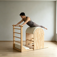 Baril d'escalade Pilates spécialisé en chêne pour femmes enceintes et post-partum, avec ressorts à faible résistance, équipement sûr pour la récupération corporelle