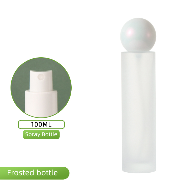 Flacon givré de 100 ml, spray blanc + couvercle magique nika
