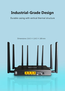 Chất Lượng Cao 5G CPE Sim Router Wifi Router 5G 3000Mbps Xách Tay 5G LTE Modem 5G Công Nghiệp 5G Router Với Sim Khe Cắm Thẻ Nhớ - Product Image 5