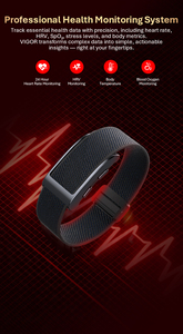 Bracelet intelligent CE FCC Rohs Vigor Ai pour l'analyse du sommeil et de la santé avec GPS/SOS 24h/24, suivi d'activité physique mince et élégant pour un usage quotidien - Product Image 4