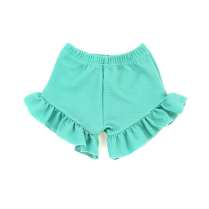 Copri <span class=keywords><strong>pannolini</strong></span> graziosi pantaloncini in cotone per neonati Bloomers con volant da bambina in tinta unita - Product Image 6