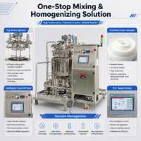Machine d'émulsification et d'homogénéisation sous vide pour crèmes, lotions et pommades cosmétiques avec capacité de traitement chimique
