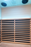 Panneau de chauffage au carbone écologique et sûr, directement de l'usine, sauna infrarouge pour 2 personnes avec luminothérapie rouge