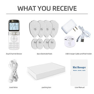 TENS portátil estimulador muscular de mano cuello masajeador corporal máquina TENS alivio del dolor de espalda - Product Image 6