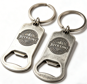 Custom Stainless Steel Bottle Opener <b>Key</b> Chain Metal <b>Key</b> <b>Ring</b> <b>Engraved</b> Logo Promotional Gift - Product Image 5